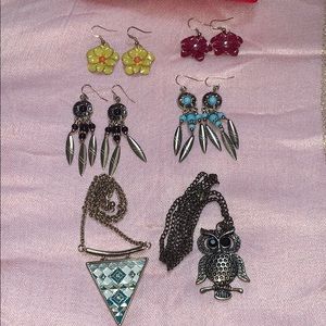 Bundle jewelry Package- necklace & earrings